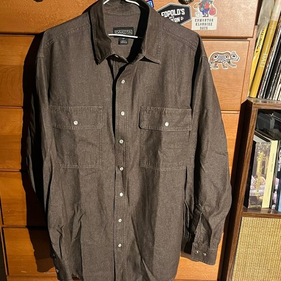 DAKOTA Snap-Front Work Shirt – Charcoal - Picture 1 of 4